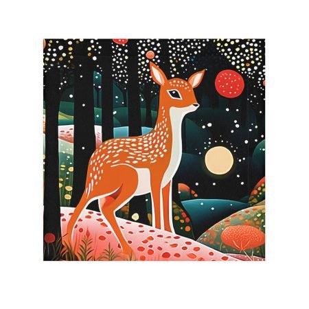 Whimsical Forest Deer Face Towel | Nature Lover Gift, Eco-Friendly Bathroom Decor, Spa Essential, Woodland Theme Home