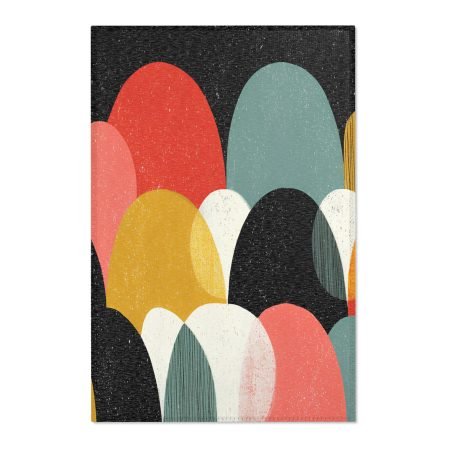 Modern Geometric Area Rug, Colorful Home Decor, Bohemian Living Room Accent, Indoor Floor Mat, Vibrant Bedroom Rug, Stylish [...]