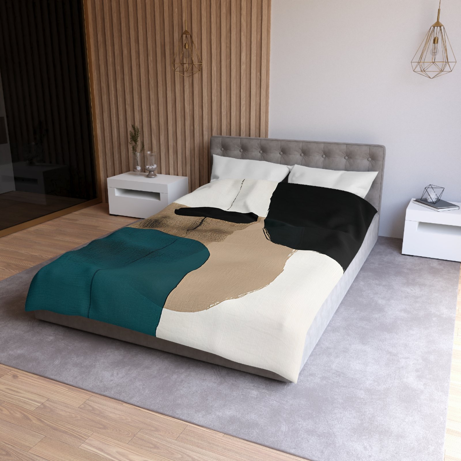 Abstract Art Microfiber Duvet Cover | Modern Home Decor, Cozy Bedding, Bedroom Makeover, Stylish Gift, Minimalist Comfort - Image 24