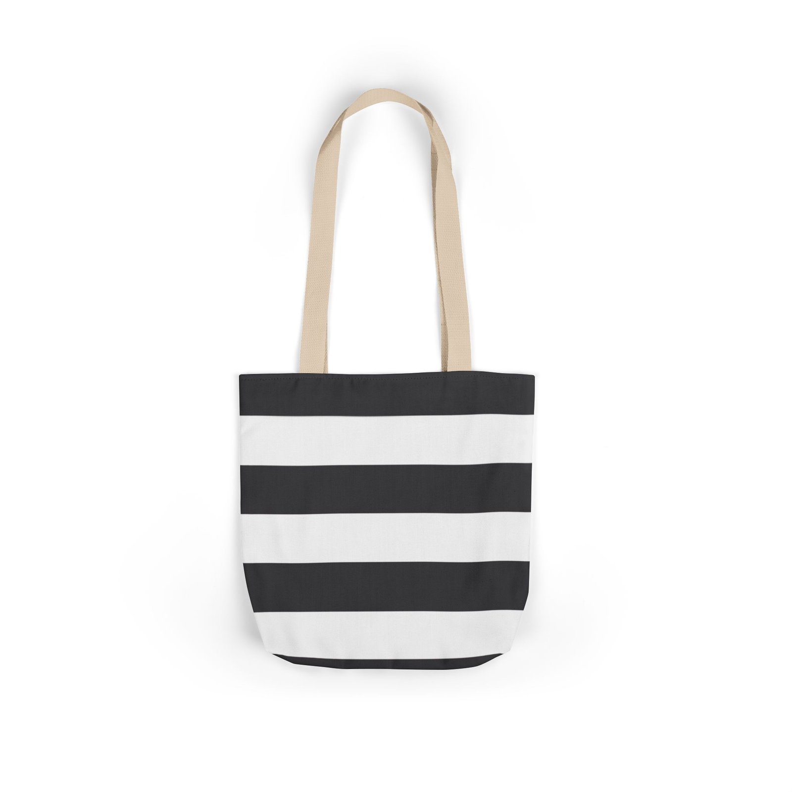 Chic Canvas Tote Bag, Stylish Striped Shopper for Everyday Use, Eco-Friendly Tote for Beach, Grocery, Gift Idea, Summer Accessory - Image 4