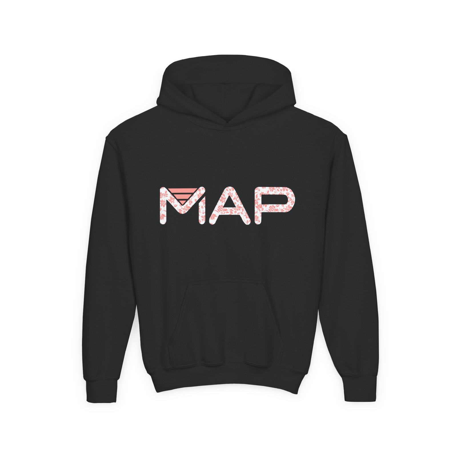 Youth Map Design Hoodie - Cozy Pullover for Kids, Perfect for School, Birthdays, and Everyday Wear, Teen Gifts, Adventure Apparel - Image 3