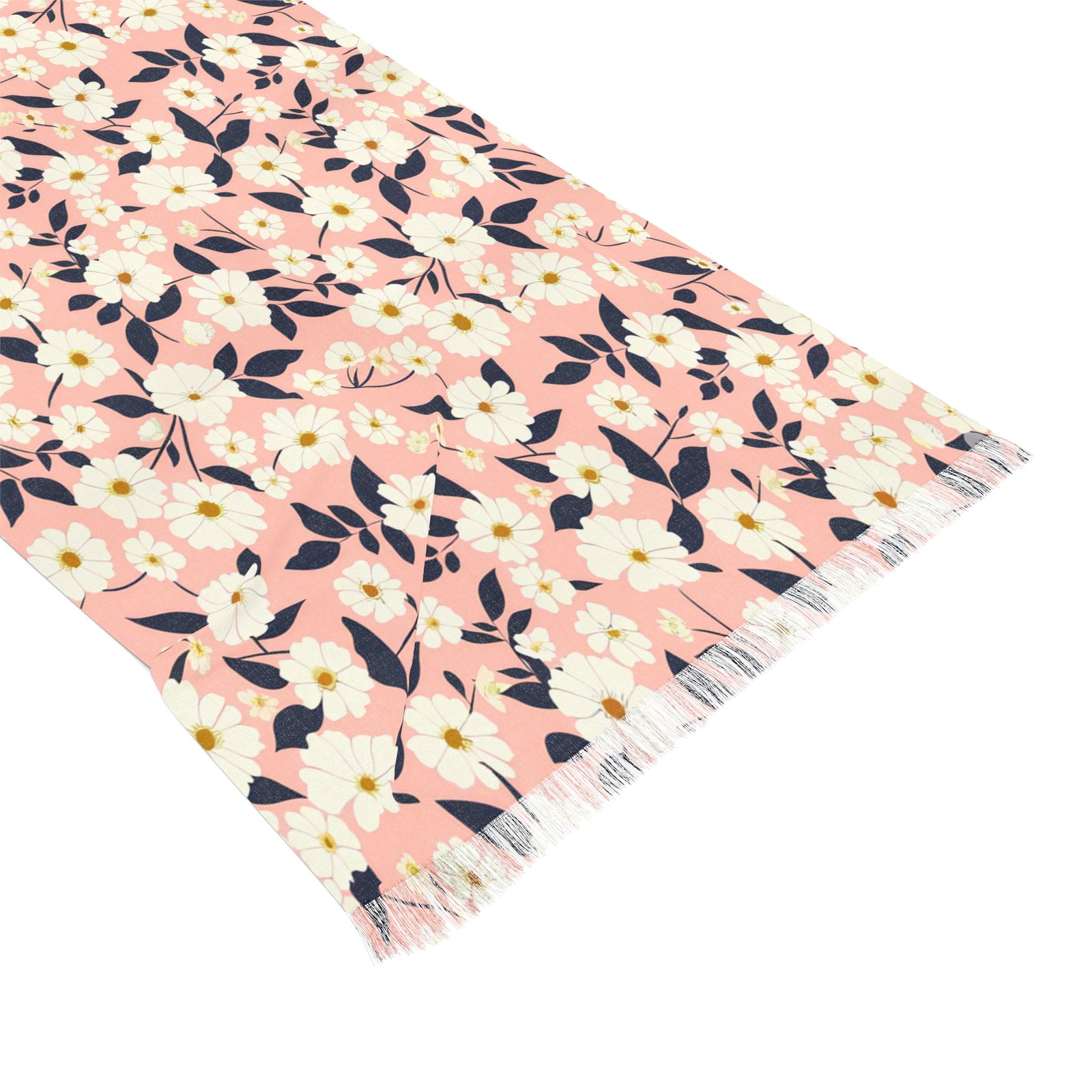 Floral Light Scarf, Spring Wrap, Lightweight Scarf for Women, Everyday Fashion Accessory, Gift for Her, Floral Print Scarf - Image 4