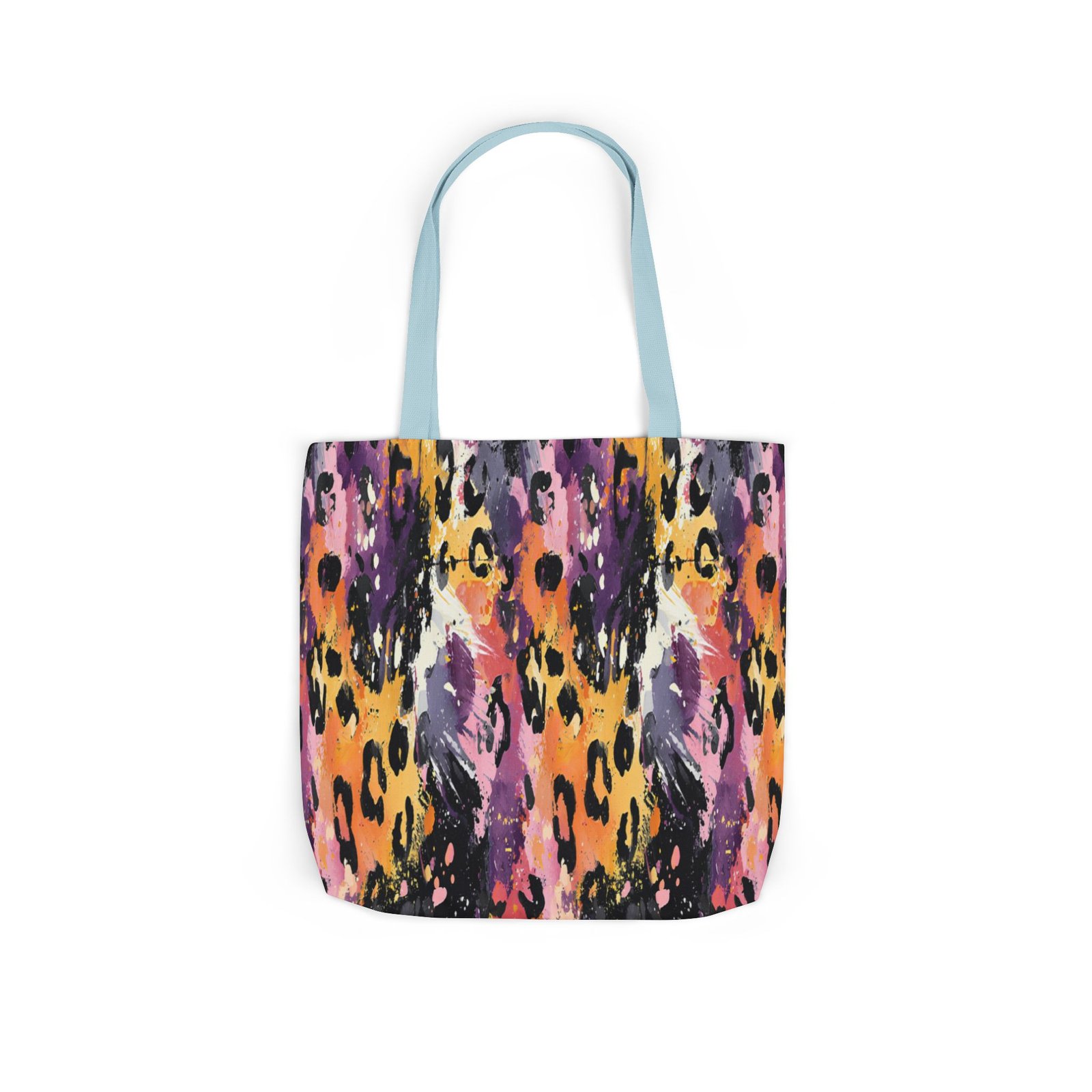 Vibrant Leopard Print Canvas Tote Bag, Colorful Shopping Bag, Stylish Everyday Tote, Eco-Friendly Gift, Beach or Grocery Bag - Image 52