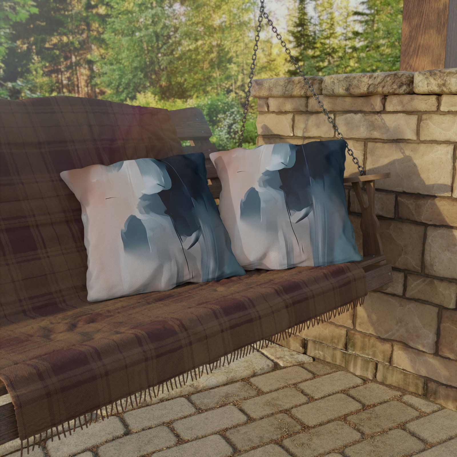 Abstract Outdoor Pillows - Boho, Cozy, Beach Decor, Patio Accessories, Modern Throw Pillows - Image 16