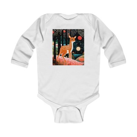 Whimsical Fawn Infant Bodysuit | Cute Baby Outfit, Gift for Baby Shower, Nursery Decor, Forest Theme, Fall Fashion