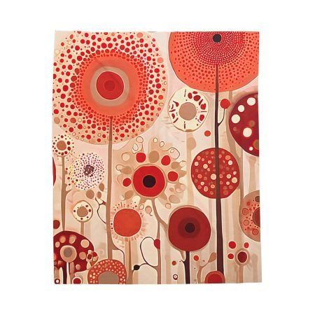 Cozy Floral Velveteen Plush Blanket, Home Decor, Gift for Her, Throw Blanket, Living Room Comfort