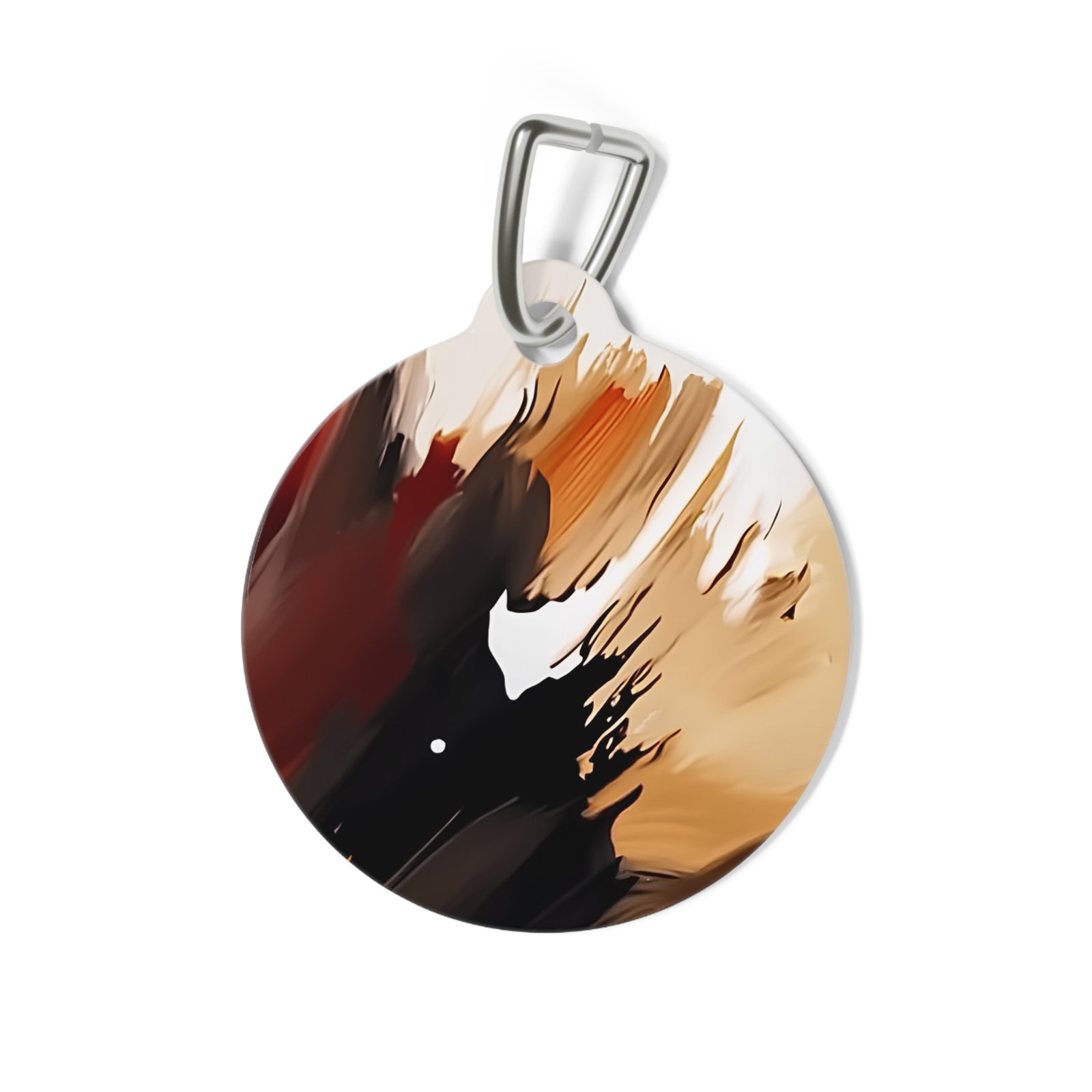 Abstract Art Pet Tag, Personalized Dog Tag, Stylish Cat Tag, Unique Pet ID Tag, Pet Accessory Gift - Image 2