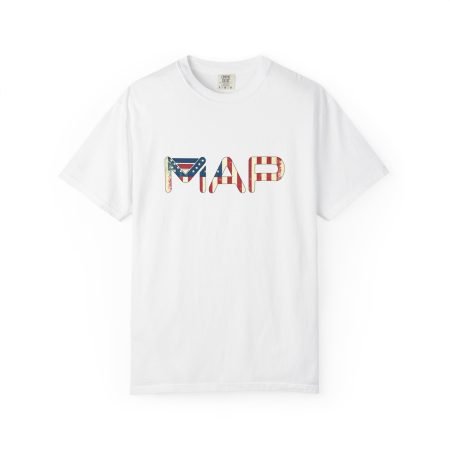 Unisex Map Graphic T-Shirt, Casual Wear, Gift for Travelers, Summer Tee, Relaxed Fit, USA Flag Design