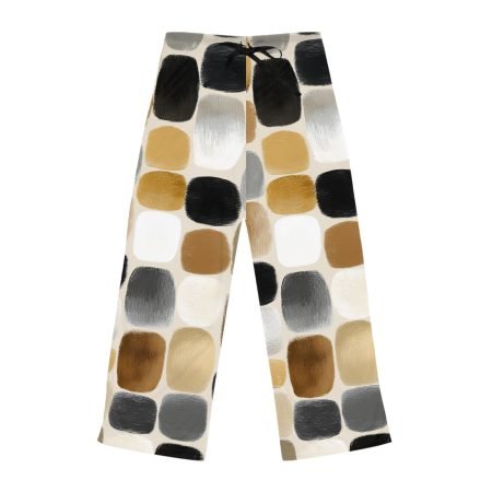 Chic Women's Pajama Pants in Modern Abstract Design, Cozy Sleepwear, Casual Lounge Pants, Gift for Her, Relaxation Attire