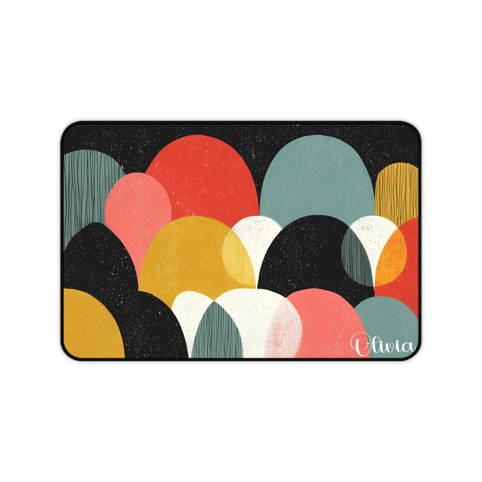 Modern Abstract Desk Mat, Stylish Workspace Decor, Unique Mouse Pad, Office Accessory, Gift for Home Office