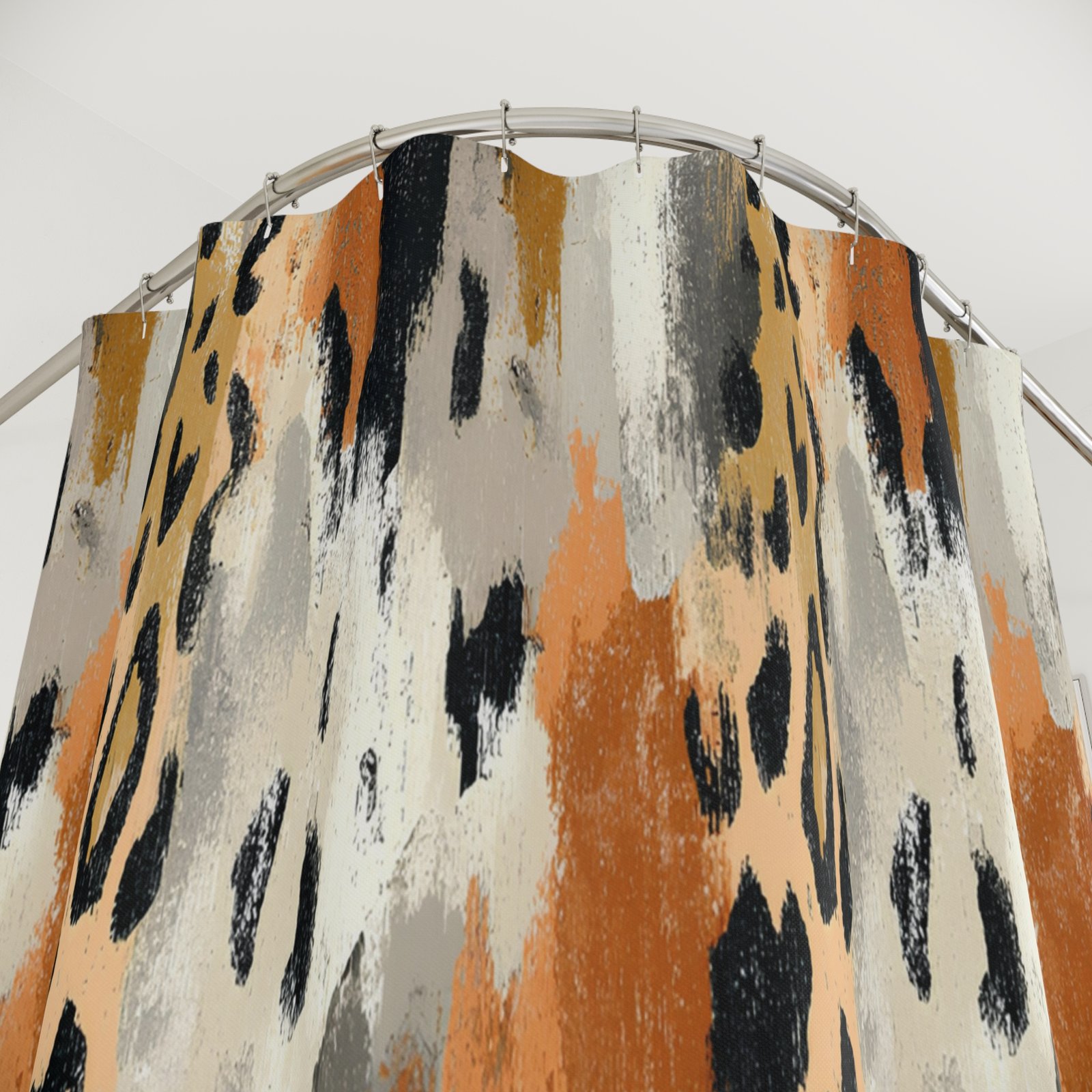 Bold Abstract Animal Print Shower Curtains - Modern Bathroom Decor, Boho Style, Unique Home Accessory, Gift for Homeowners - Image 2