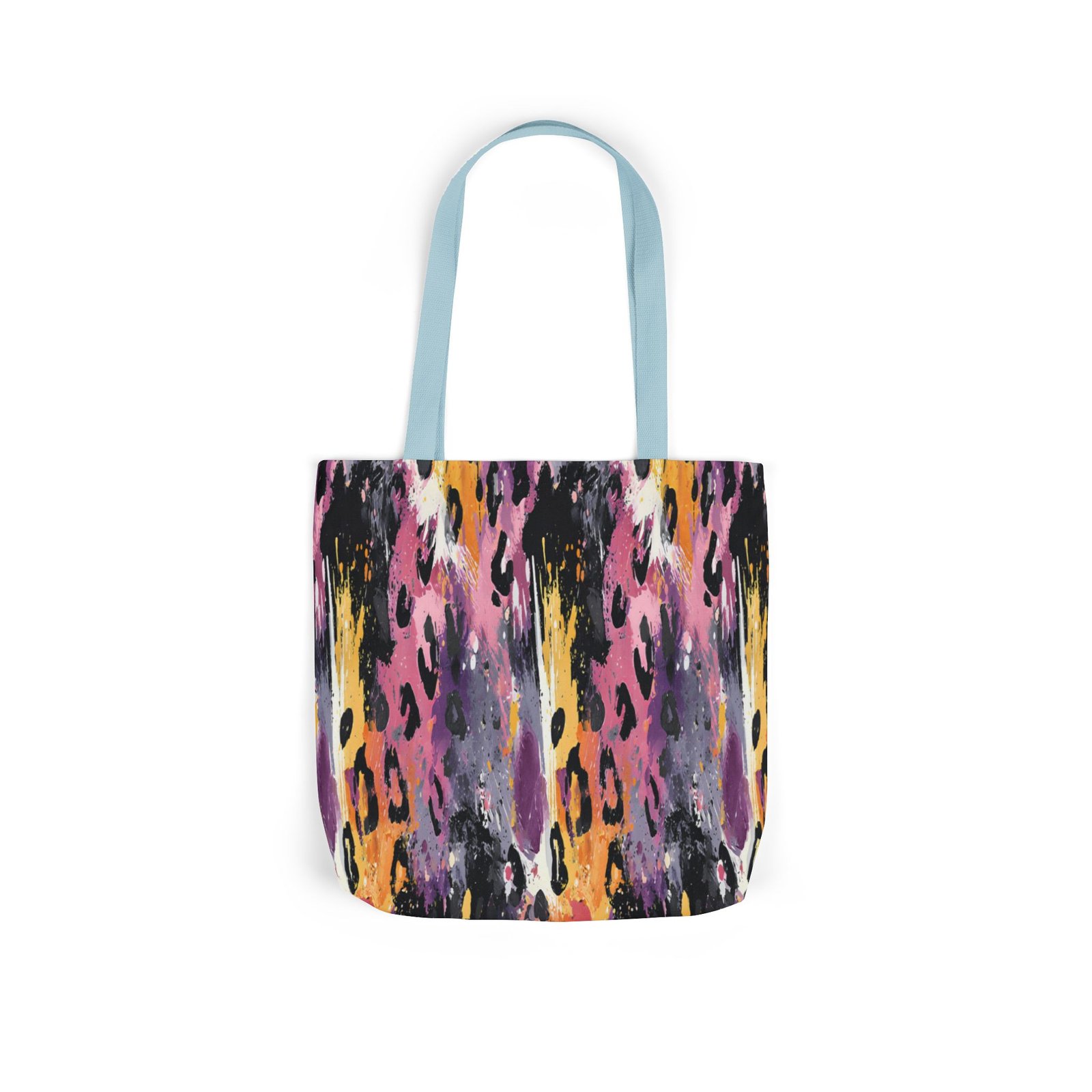 Vibrant Leopard Print Canvas Tote Bag, Colorful Shopping Bag, Stylish Everyday Tote, Eco-Friendly Gift, Beach or Grocery Bag - Image 30