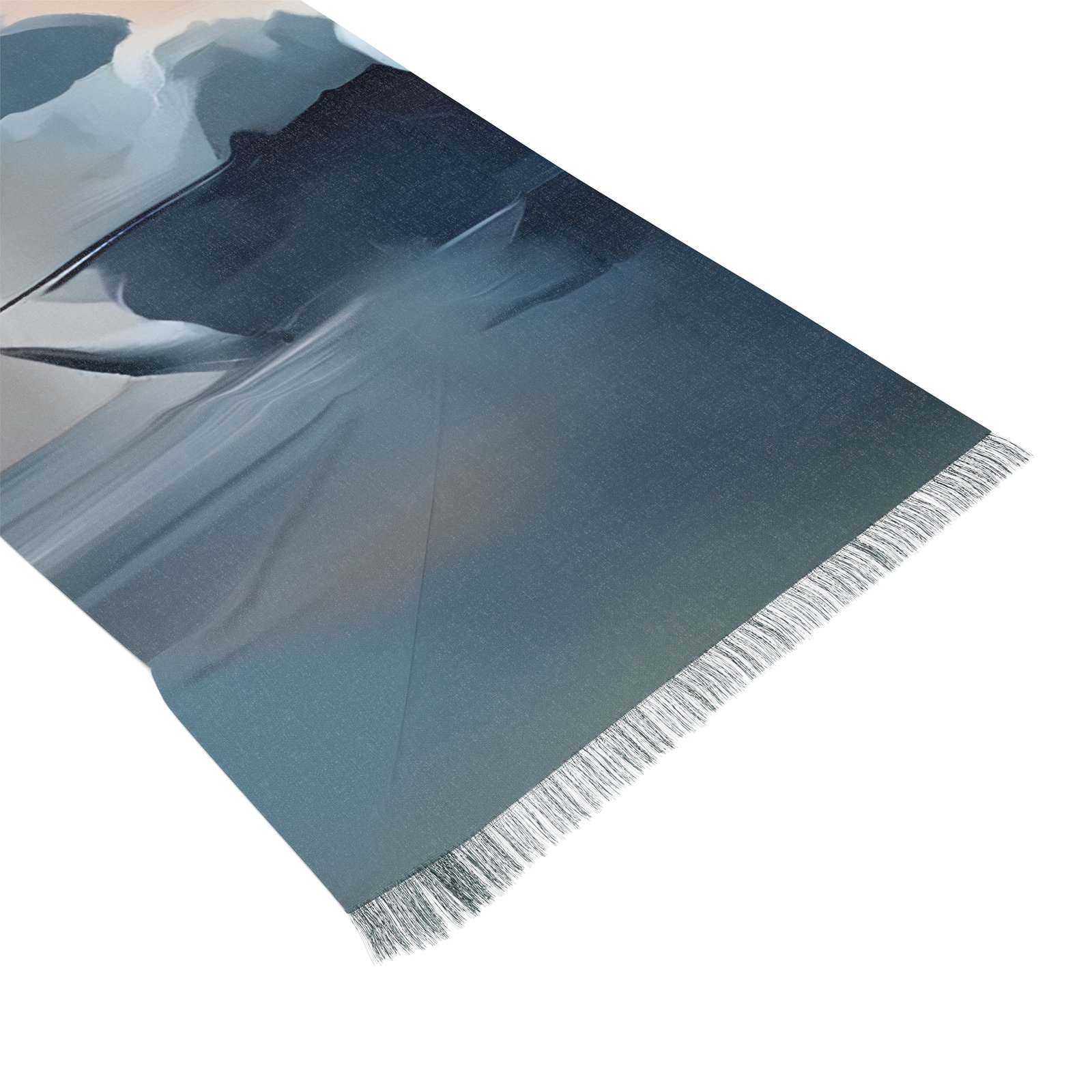 Elegant Abstract Light Scarf, Trendy Fashion Accessory, Perfect Gift for Her, Boho Chic Scarf, Summer Wrap, Beach Day - Image 4