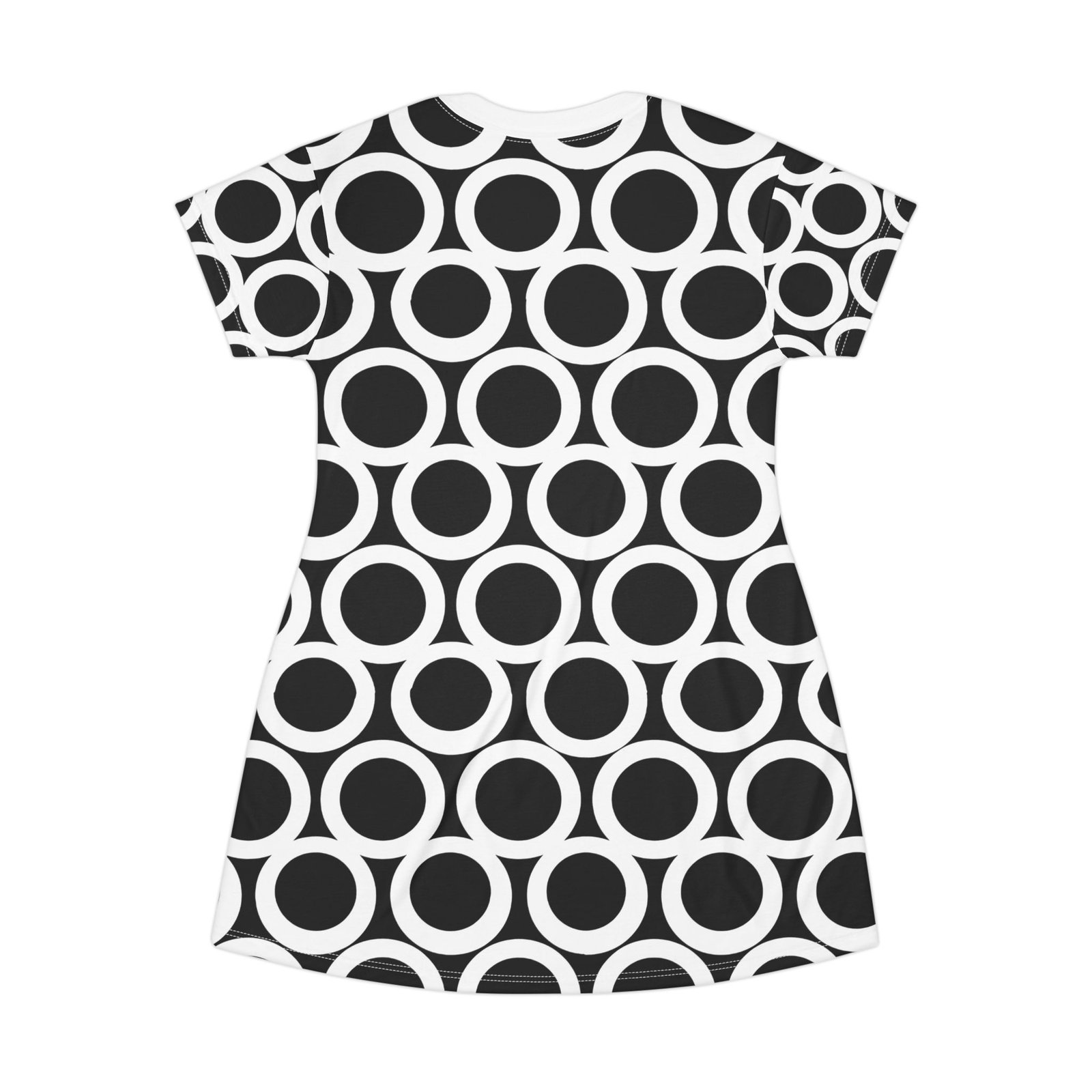 Chic Polka Dot T-Shirt Dress, Casual Summer Outfit, Trendy Fashion, Everyday Wear, Perfect for Parties or Holidays - Image 2
