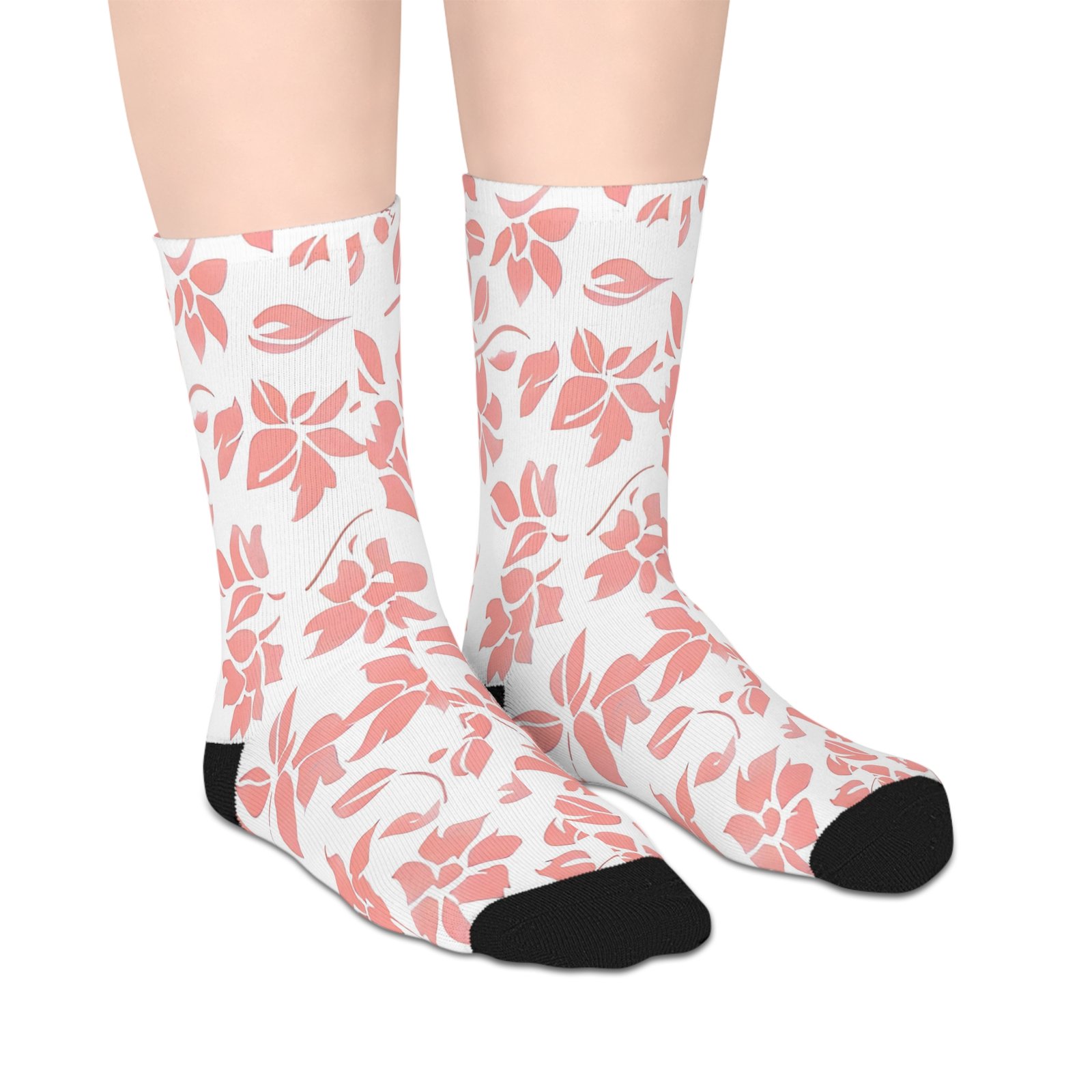 Chic Floral Mid-Length Socks | Cozy Fashion for Every Occasion, Gift for Her, Spring Style, Cute Patterns, Everyday Wear - Image 4