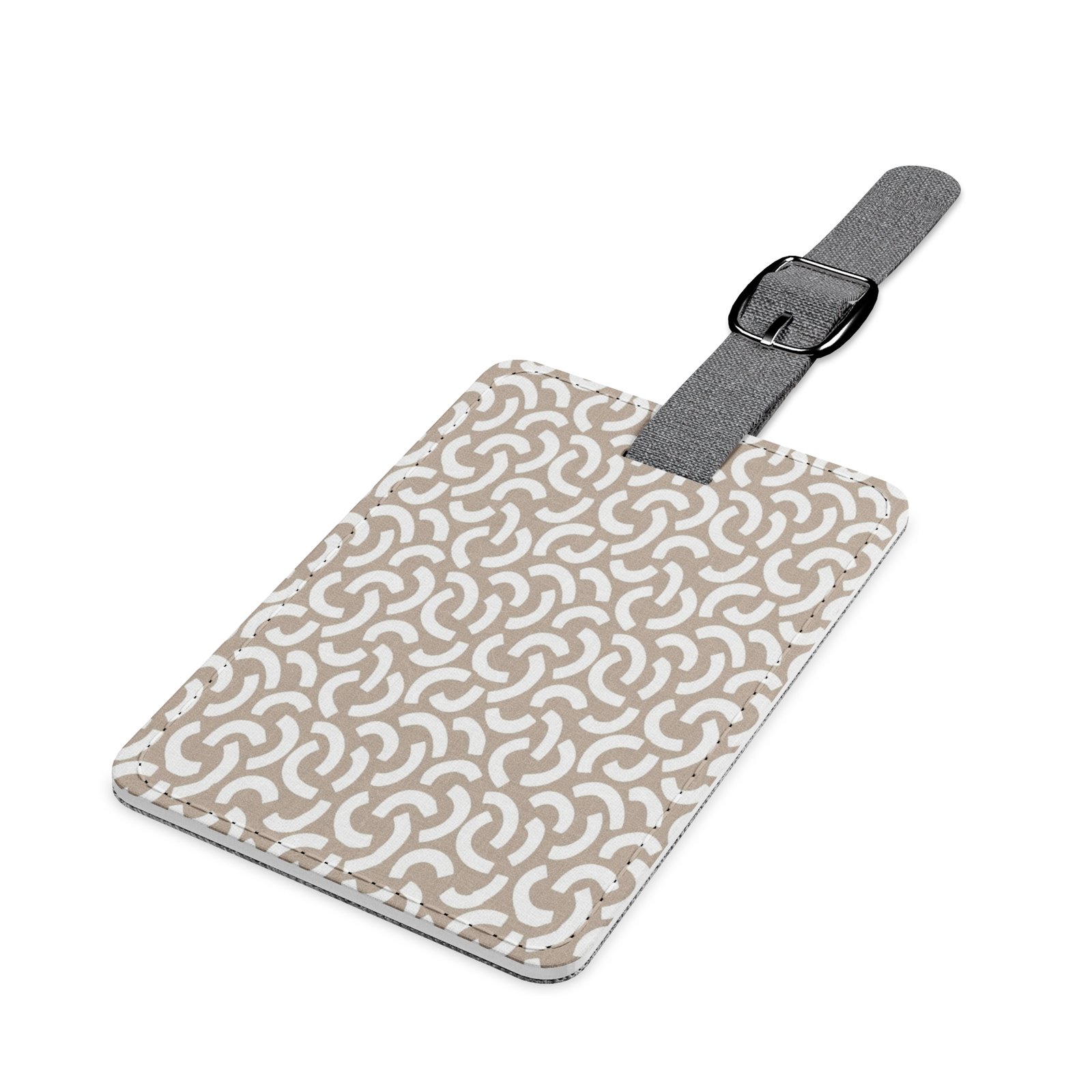Chic Saffiano Polyester Luggage Tag, Stylish Travel Accessory for Adventurers, Unique Gift for Travelers, Personalized Bag Tag - Image 2