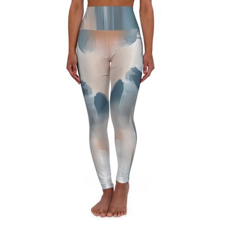 Artistic High Waisted Yoga Leggings for Comfort & Style, Fitness Fashion, Activewear, Gift for Yoga Lovers, Workout Leggings, Trendy