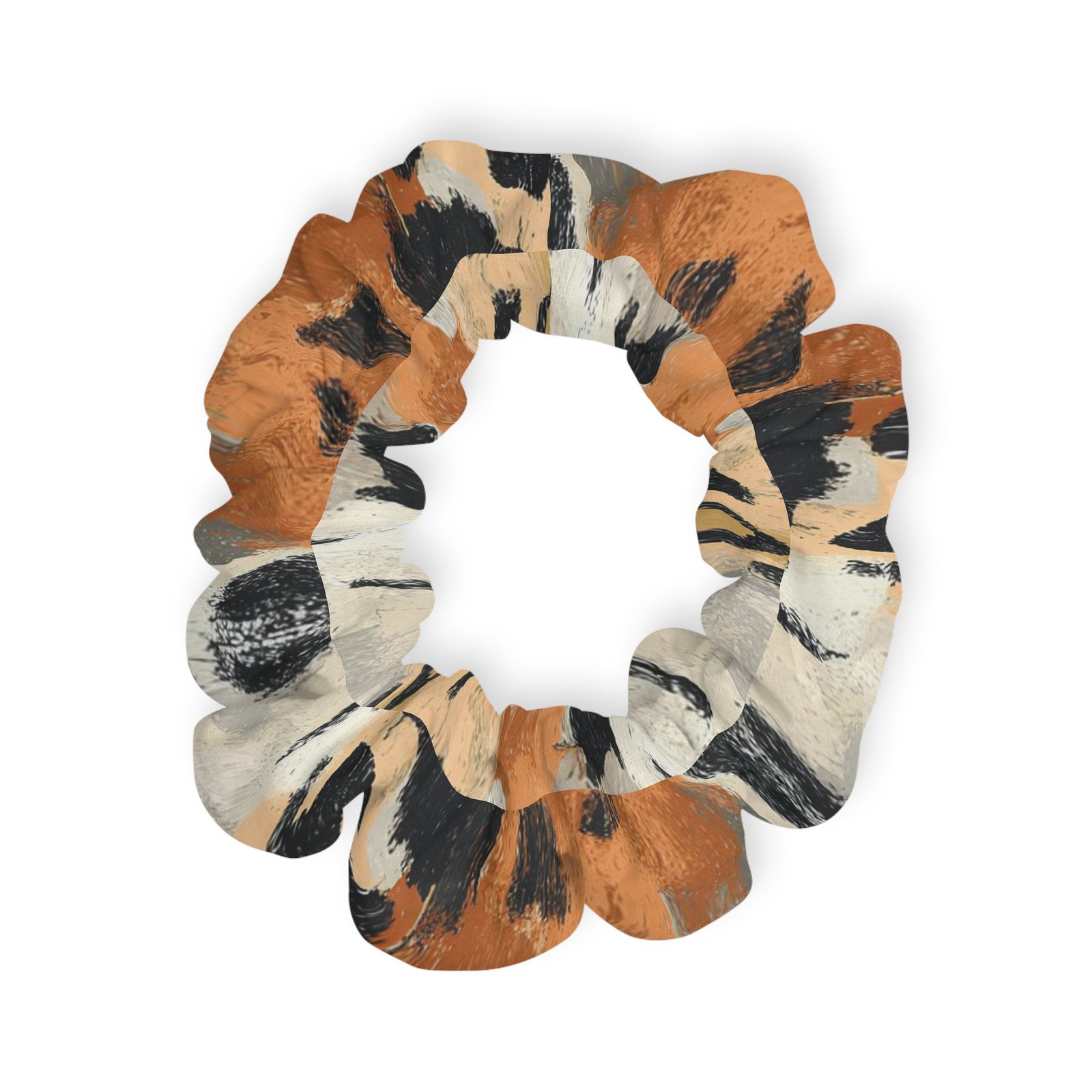 Trendy Animal Print Scrunchie, Boho Hair Accessory, Perfect for Gifts, Festivals, Everyday Wear, Floral Scrunchies - Image 2