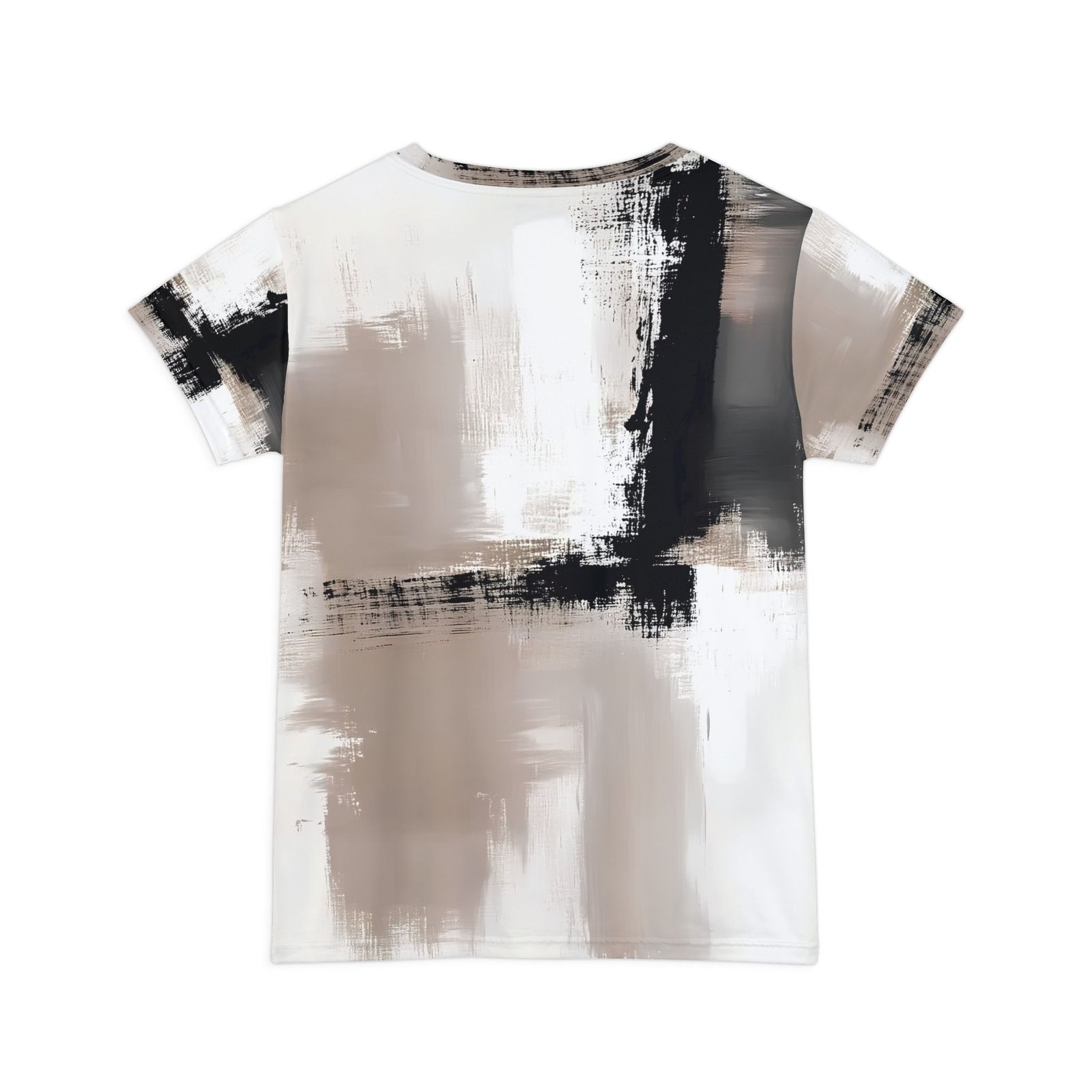 Chic Abstract Art Women's Tee, Casual Style Graphic Shirt for Every Day, Modern Art Clothing, Unique Gift for Her, Trendy Outfit - Image 2