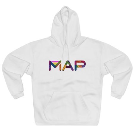 Colorful MAP Unisex Pullover Hoodie - Cozy Gift for Travelers, Adventure Lovers, or Everyday Wear, Perfect for Birthdays, Holidays