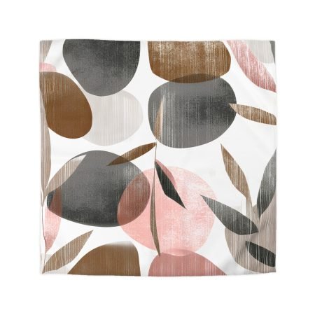 Boho Chic Microfiber Duvet Cover, Modern Bedding, Abstract Art Comforter, Cozy Bedroom Decor, Minimalist Home Textile