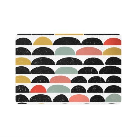 Chic Pet Food Mat, Modern Feeding Mat, Animal Dish Mat, Colorful Pet Decor, Cute Cat Dog Bowl Mat