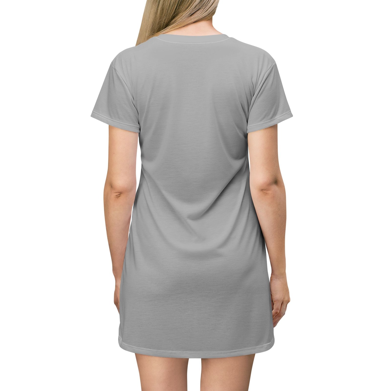Map-Themed T-Shirt Dress, Casual Summer Style, Travel Lover Gift, Vacation Outfit, Trendy AOP Dress - Image 4