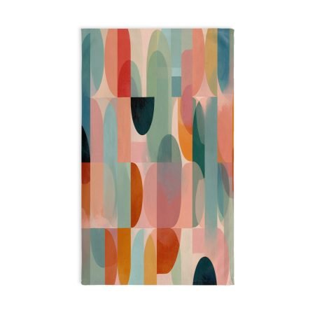 Colorful Abstract Hand Towel - Kitchen Decor, Bathroom Towel, Gift for Her, Boho Home, Art Print Towel