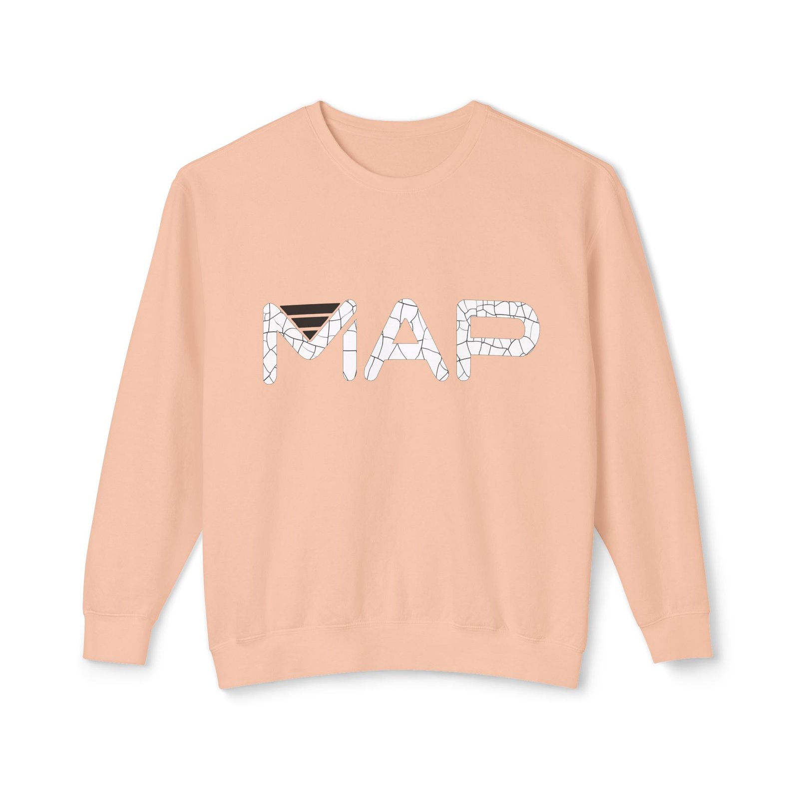 Stylish Map Sweatshirt, Cozy Fashion Apparel, Perfect Gift for Travelers, Lightweight Crewneck, Casual Everyday Wear - Image 5