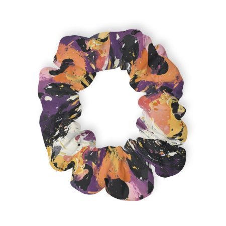 Chic Marble Scrunchie, Colorful Hair Accessory, Perfect for Parties, Gifts, Festivals, Trendy Hairstyle