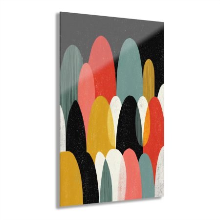 Colorful Modern Acrylic Print Wall Art - Abstract Decor for Living Room, Bedroom, Office, Gift, Stylish Home Accents