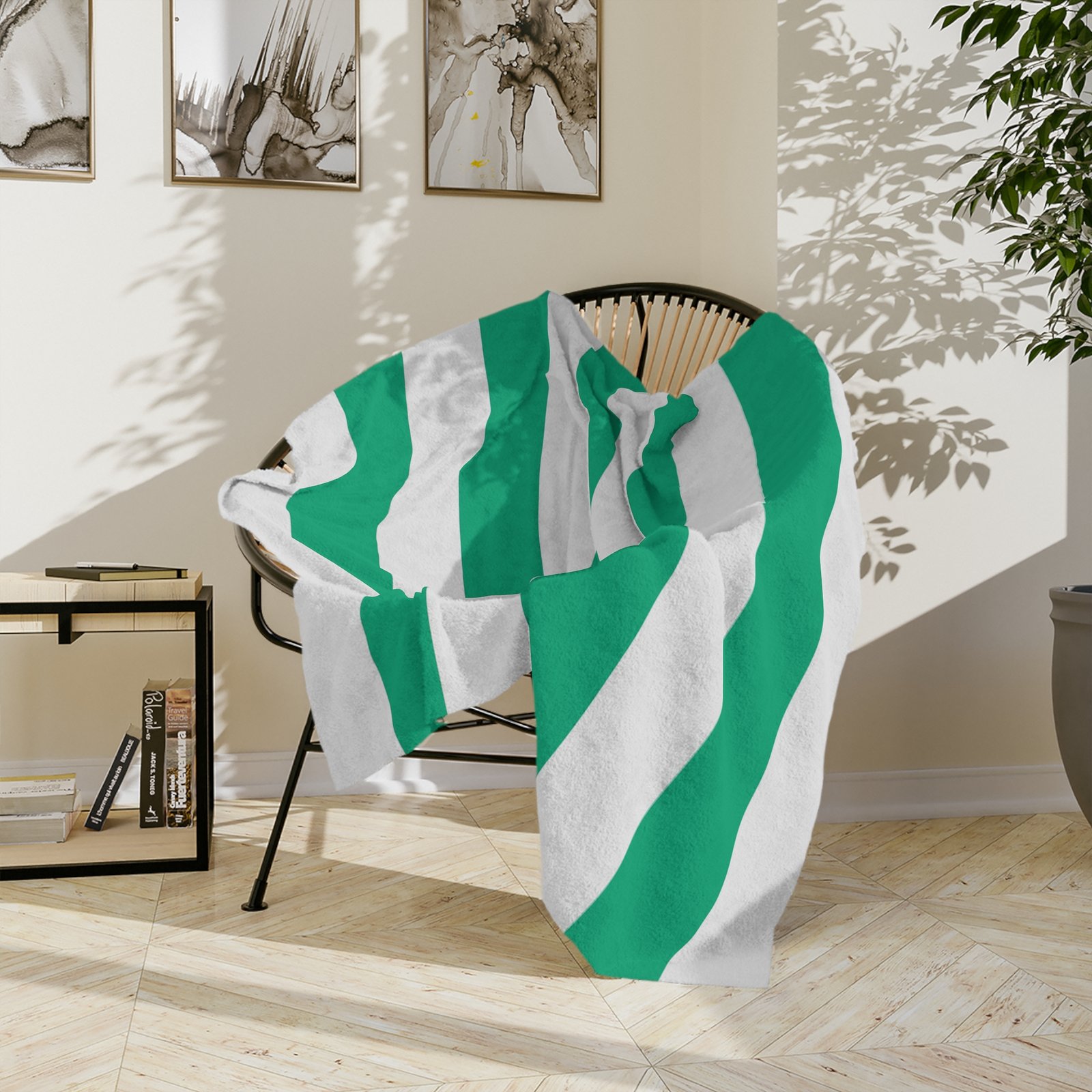 Cozy Velveteen Microfiber Blanket, Soft Throw Blanket for Home, Living Room Decor, Gift for All Occasions, Striped Blanket - Image 8