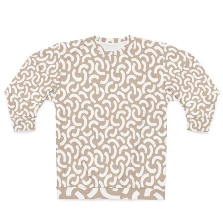 Chic Abstract Pattern Unisex Sweatshirt | Cozy Fashion Layer for Every Occasion, Gift for Friends, Casual Wear, Trendy Outfit