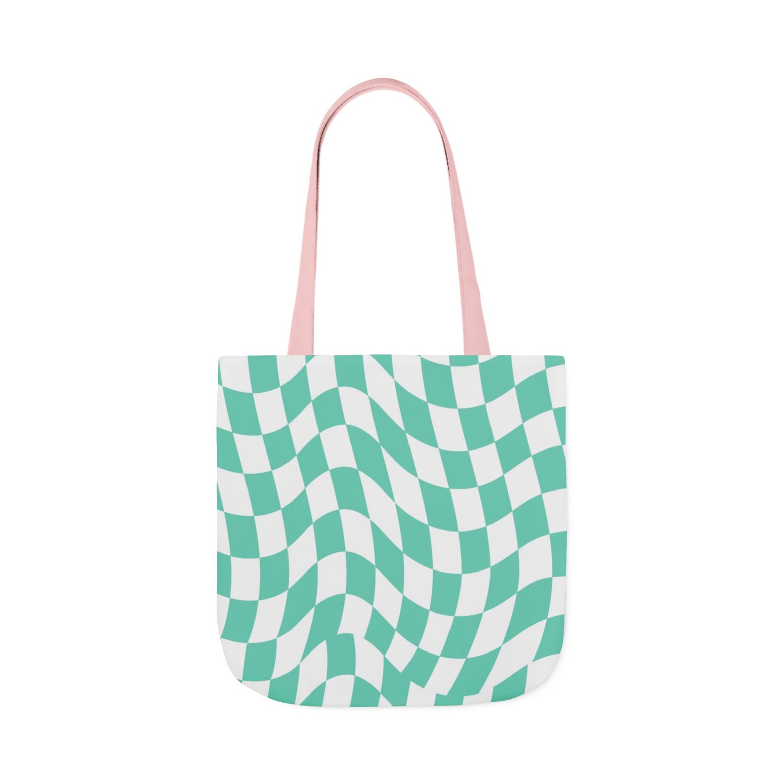Trendy Checkered Canvas Tote Bag with 5-Color Straps, Eco-Friendly Shopping Bag, Stylish Beach Bag, Fashionable Gym Tote, Unique Gift Idea - Image 55