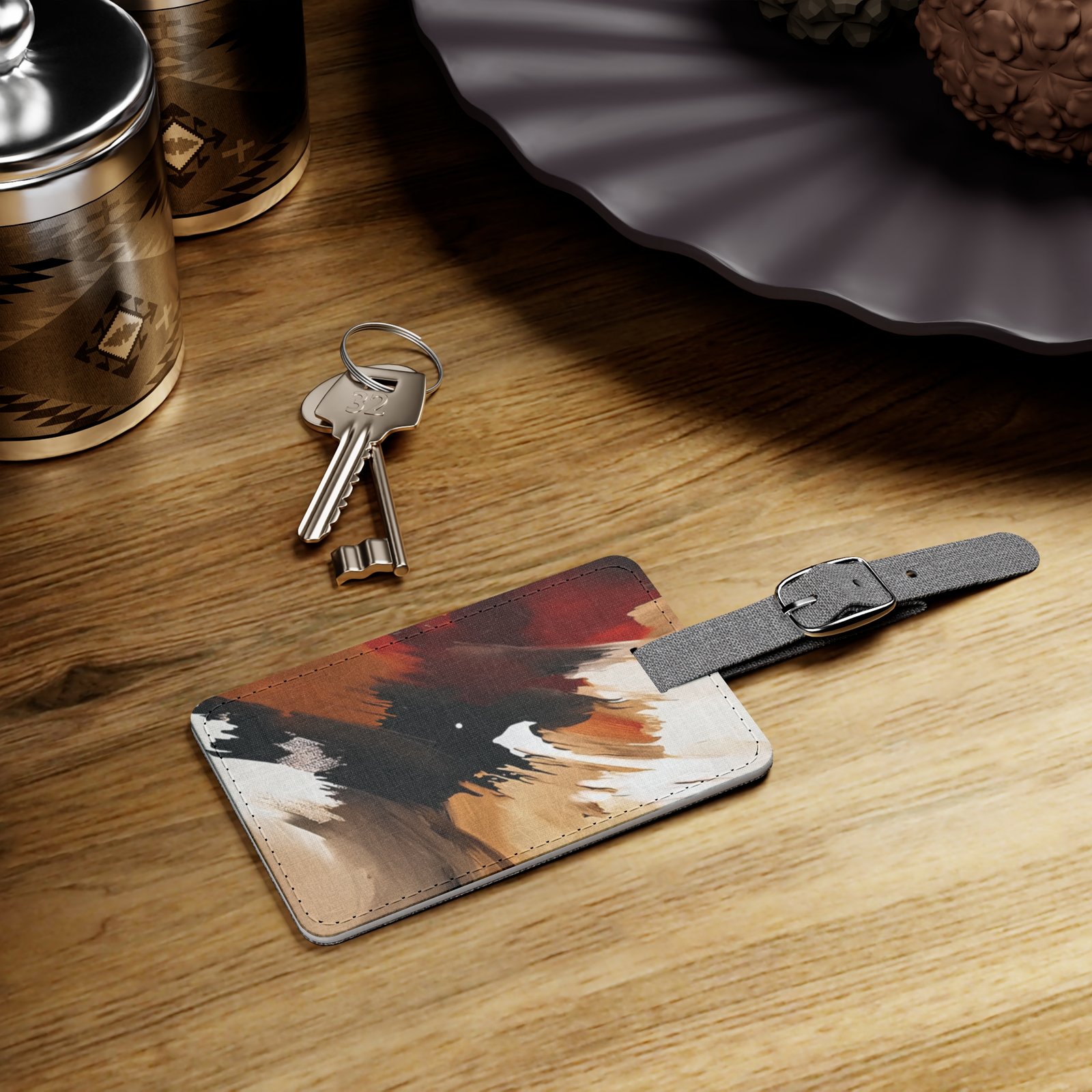 Chic Saffiano Luggage Tag - Stylish Travel Accessory, Personalized Travel Gift, Unique Bag Tag, Airport Essentials, Vacation Must-Have - Image 4