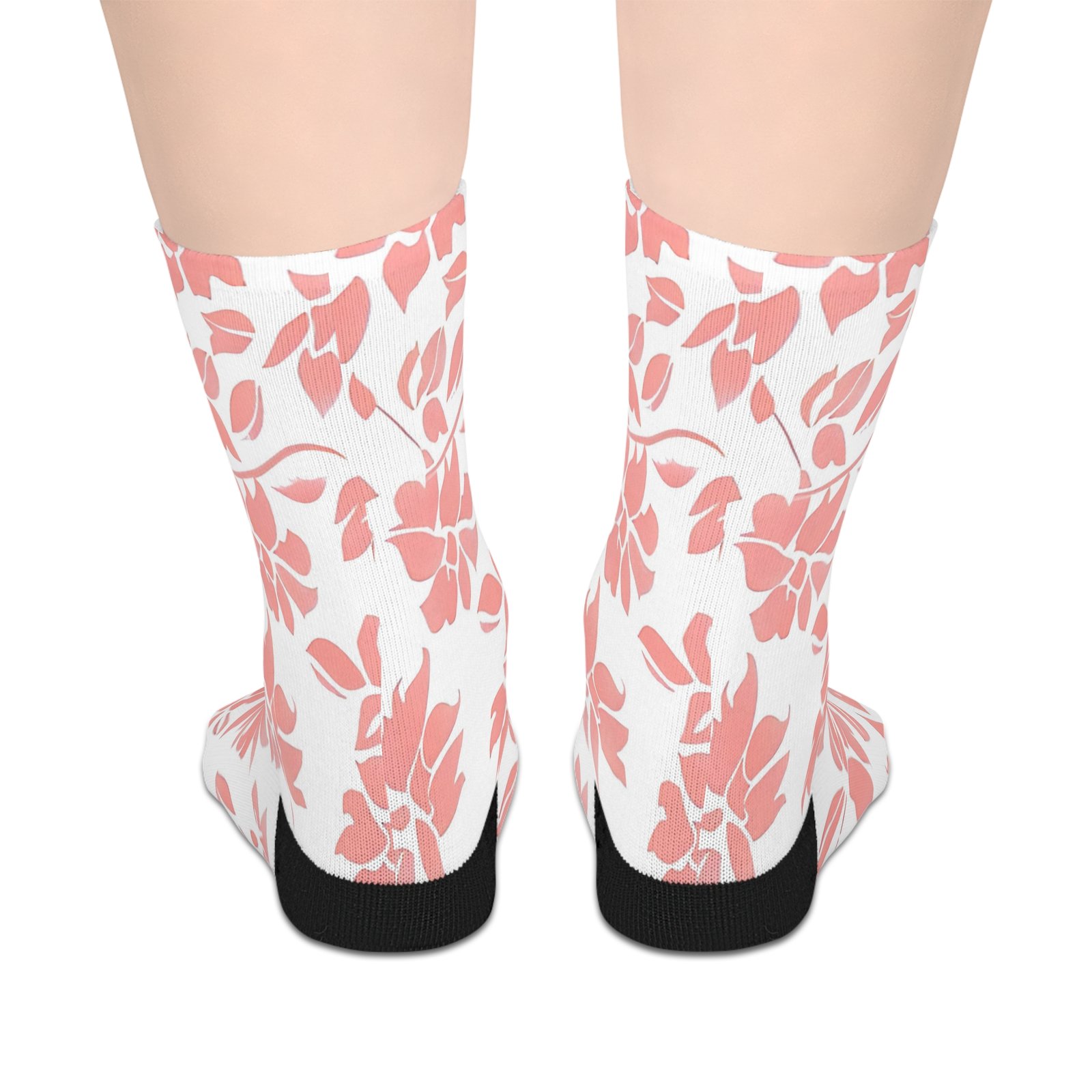 Chic Floral Mid-Length Socks | Cozy Fashion for Every Occasion, Gift for Her, Spring Style, Cute Patterns, Everyday Wear - Image 2