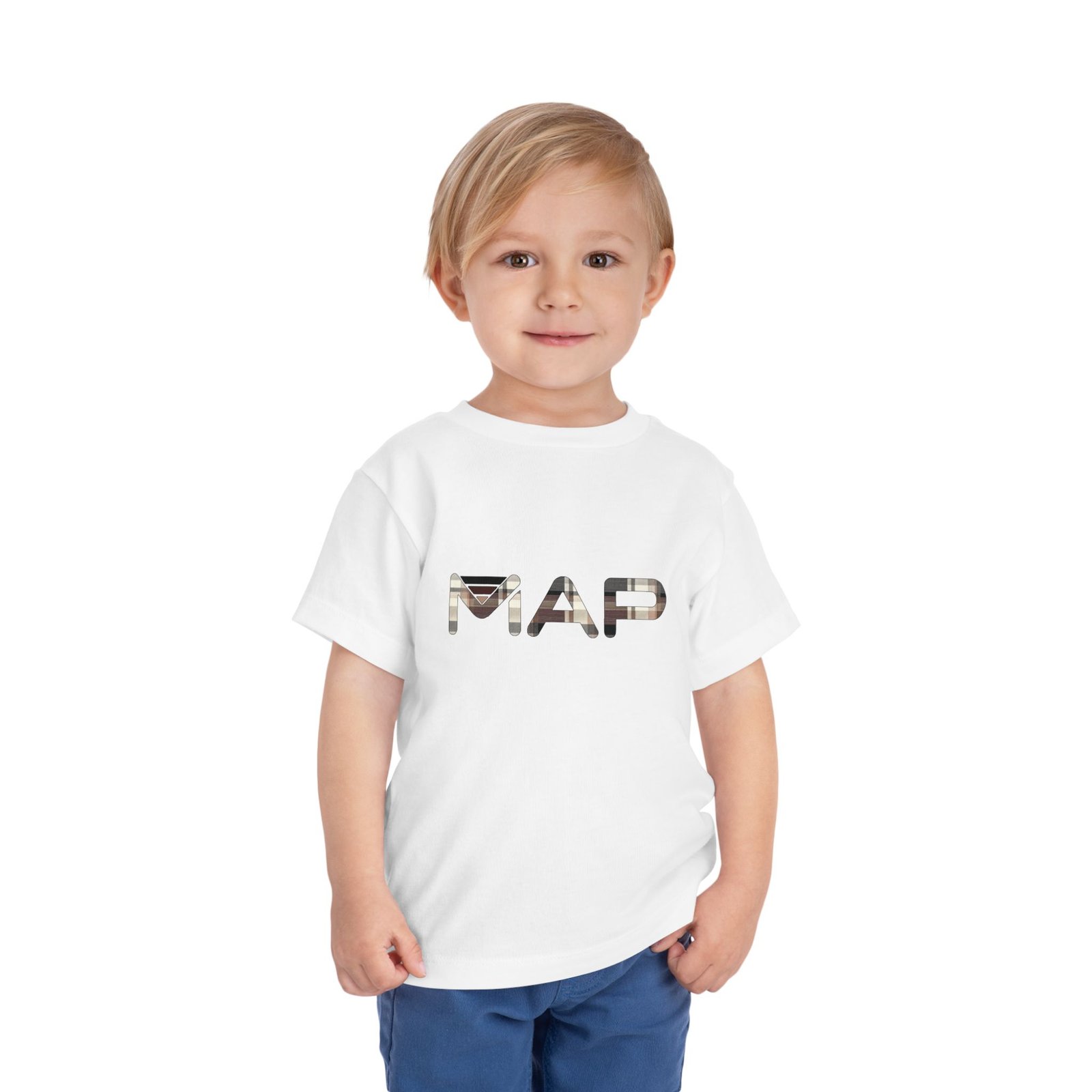 Toddler Short Sleeve Tee with 'MAP' Design - Cute Kids' T-Shirt, Adventure Tee, Toddler Gift, Playwear, Travel Shirt - Image 3
