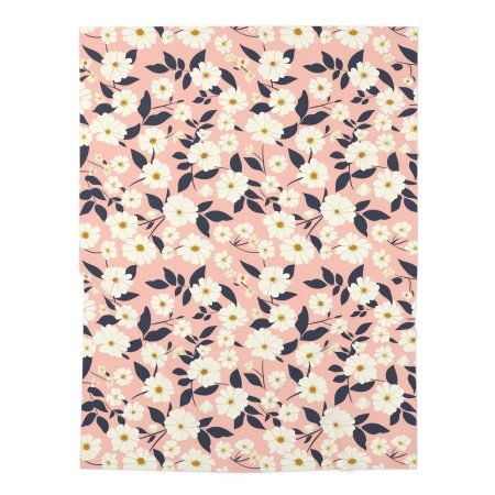 Charming Floral Baby Swaddle Blanket, Soft Baby Gift, Nursery Decor, Newborn Essentials, Floral Baby Shower Gift, Infant Comforter