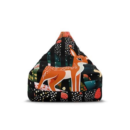 Whimsical Forest Bean Bag Chair Cover, Cozy Lounge Decor, Kids Playroom, Outdoor Seating, Unique Gift for Nature Lovers