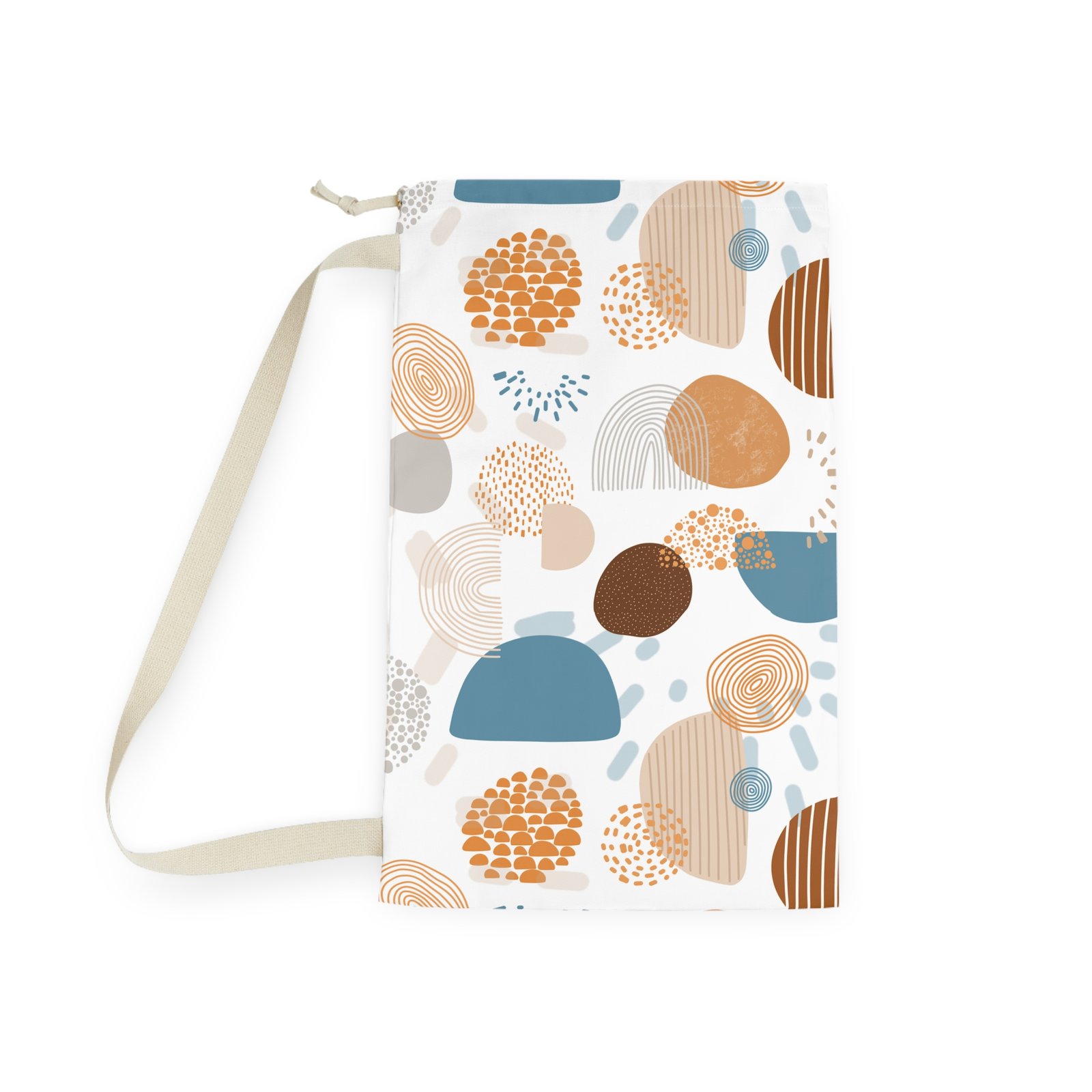 Stylish Laundry Bag with Abstract Design, Modern Laundry Basket, Home Storage Solution, Unique Gift for College Students, Travel Organizer - Image 2