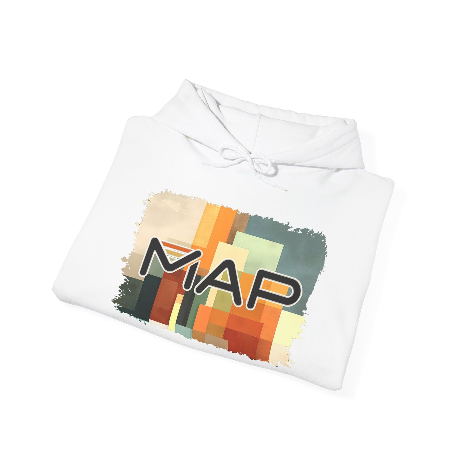 Stylish MAP Graphic Hoodie for Trendy Comfort, Unisex Sweatshirt for Casual Wear, Gift for Friends and Family, Cozy Layer for Fall - Image 4