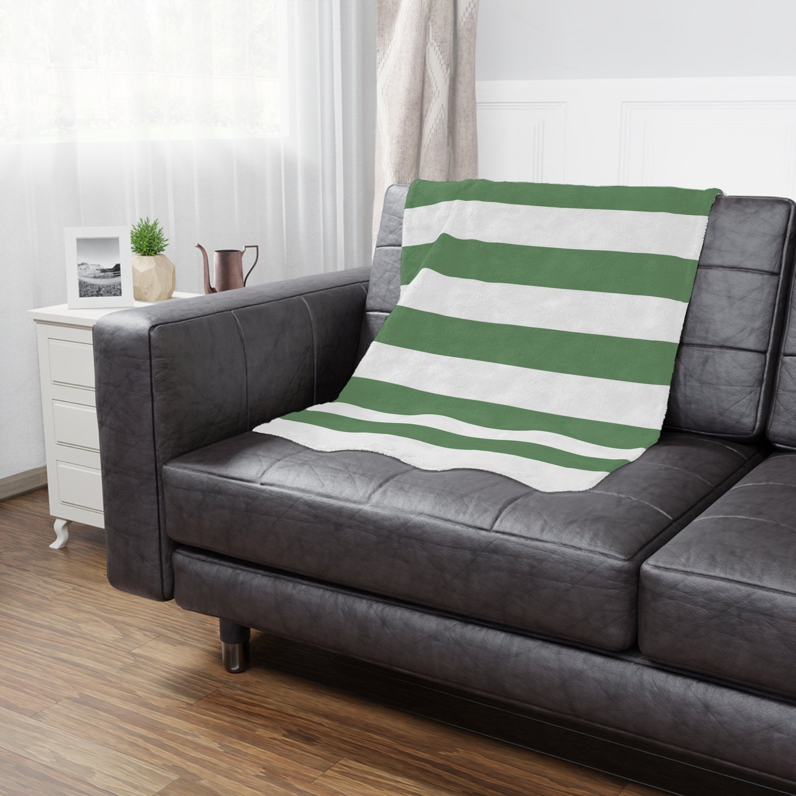 Cozy Striped Minky Blanket, Soft Throw Blanket for Home, Baby Shower Gift, Nursery Decor, Christmas Present - Image 4