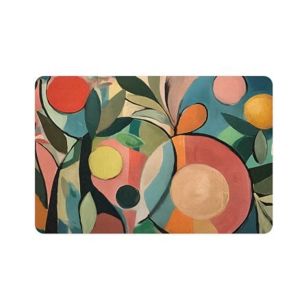 Colorful Pet Food Mat - Modern Design for Pet Lovers, Dog Feeder, Cat Feeding Station, Home Decor, Unique Gift