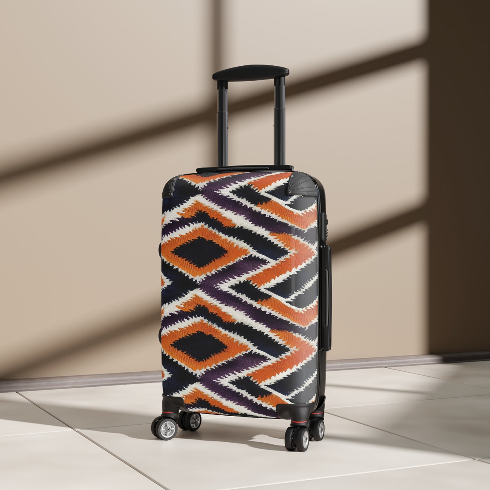 Patterned Suitcase for Stylish Travelers, Carry-On Luggage, Trendy Travel Bag, Unique Travel Gear, Vacation Essentials, Gift for Adventurers - Image 4