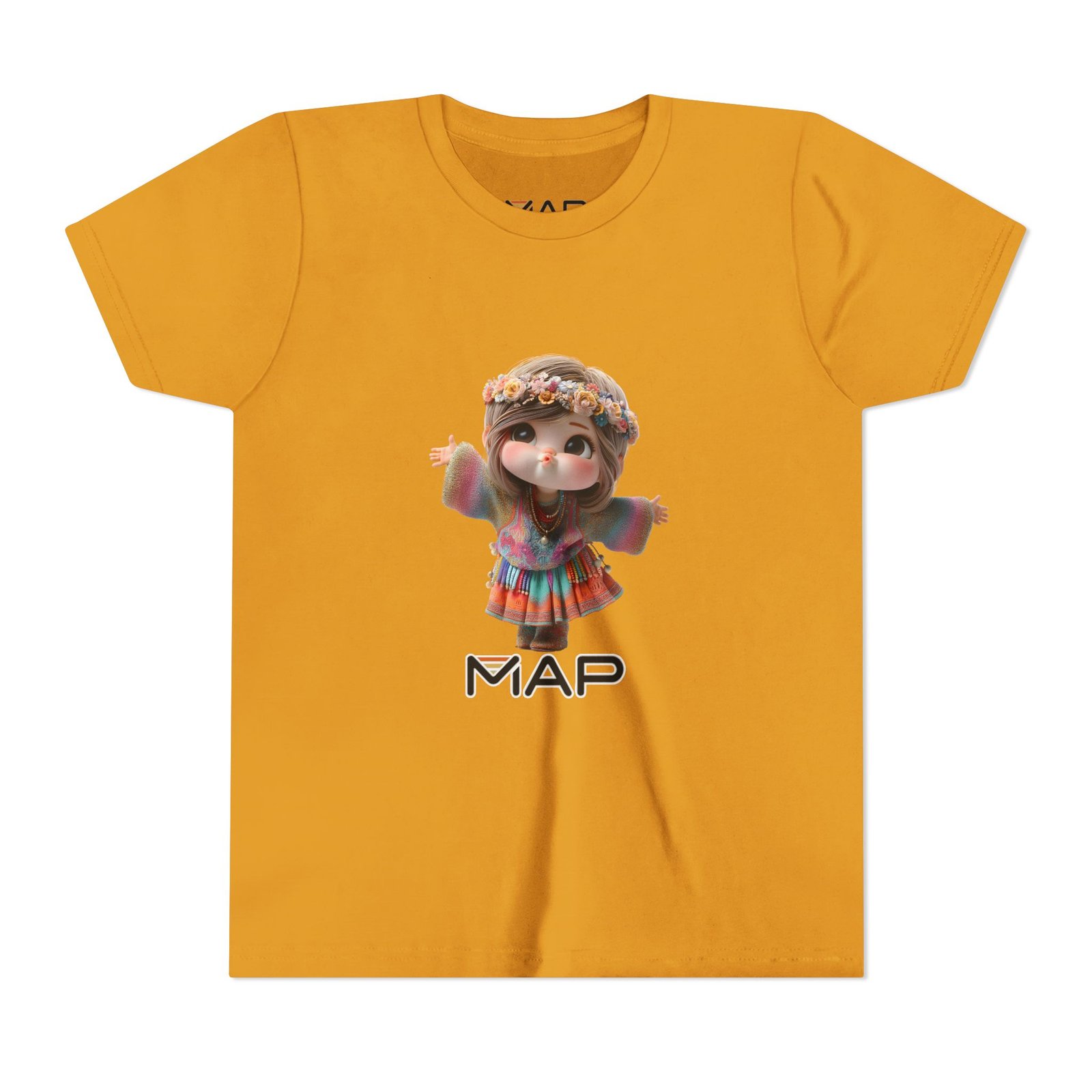 Youth Short Sleeve Tee with 'MAP' Graphic, Fun Kids Tee, Gift for Birthdays, Summer Wear, Festival Outfit, Playful Shirt - Image 21