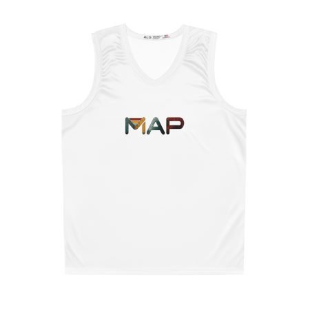 Stylish Basketball Jersey for Dreamers, Unisex Sports Tank Top, MAP Design, Casual Wear, Athletic Gift for Players