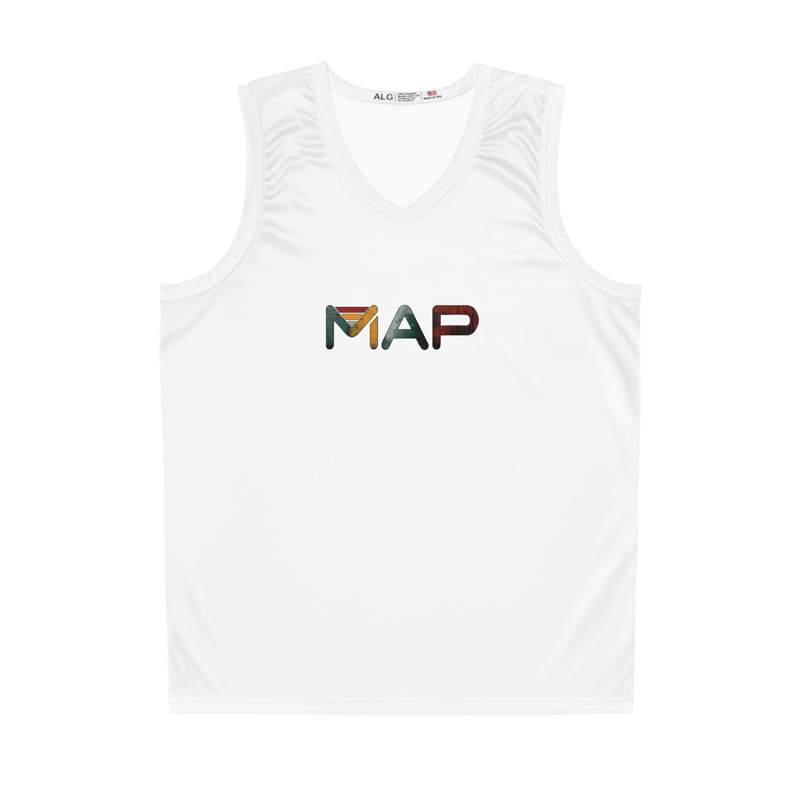 Stylish Basketball Jersey for Dreamers, Unisex Sports Tank Top, MAP Design, Casual Wear, Athletic Gift for Players