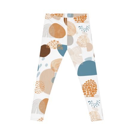 Chic Women's Leggings - Abstract Art Design, Activewear, Comfortable Pants, Yoga Style, Casual Wear, Trendy Fashion
