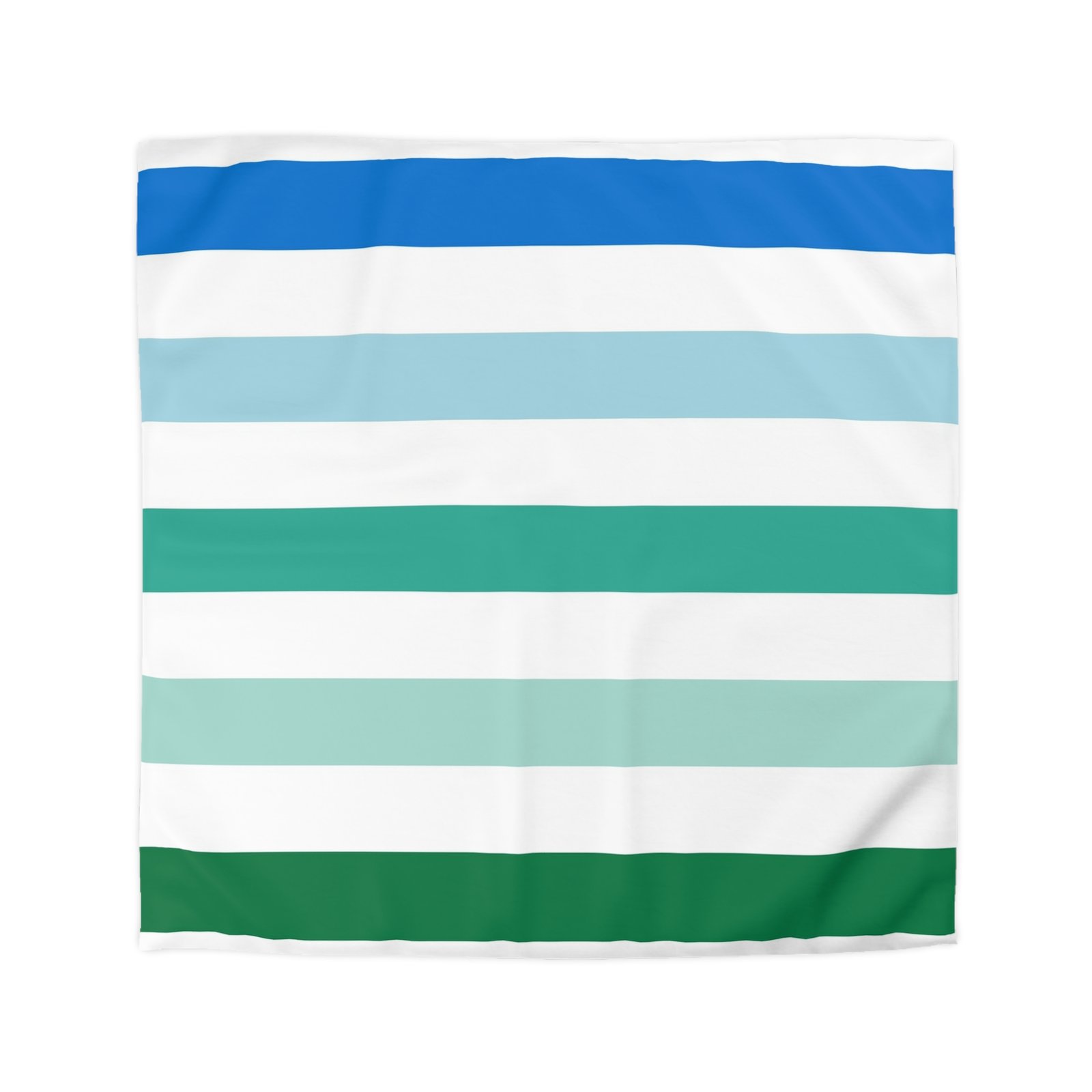 Coastal Striped Microfiber Duvet Cover | Soft Bedding for Beach Lovers | Summer Home Decor | Gift for Coastal Home | Bed Linens - Image 4