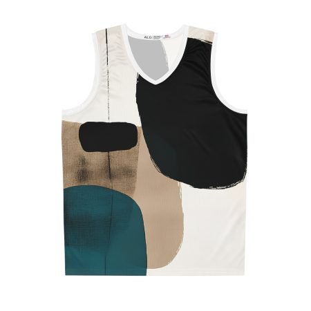 Stylish Art-Inspired Basketball Jersey for Trendy Athletes, Unique Sportswear, Gift for Sports Enthusiasts, Summer Apparel